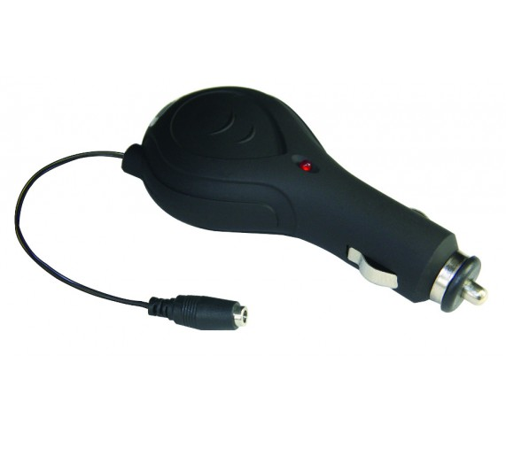 12/24V Retractable Cable Charger with Interchangeable Cable Adaptors