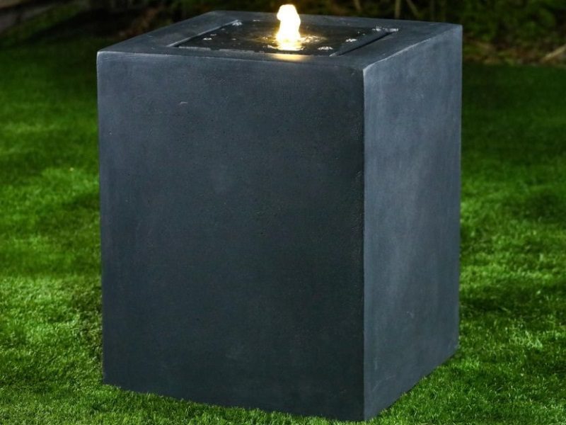 Rei Water Feature With 1 Led Dark Grey Ff9Bee08