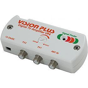 Vision Plus Digital TV Amplifier with Signal Finder 09-6005/VP4