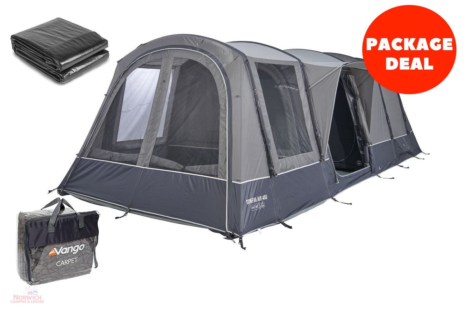 Vango Soneva 450Xl Tent Package Deal