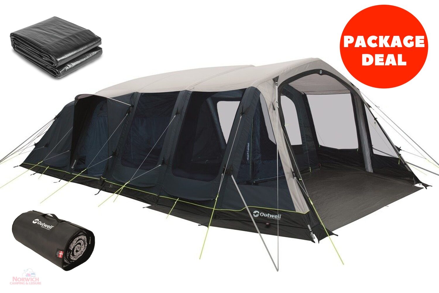 Outwell Knoxville 7Sa Air Tent Package Deal