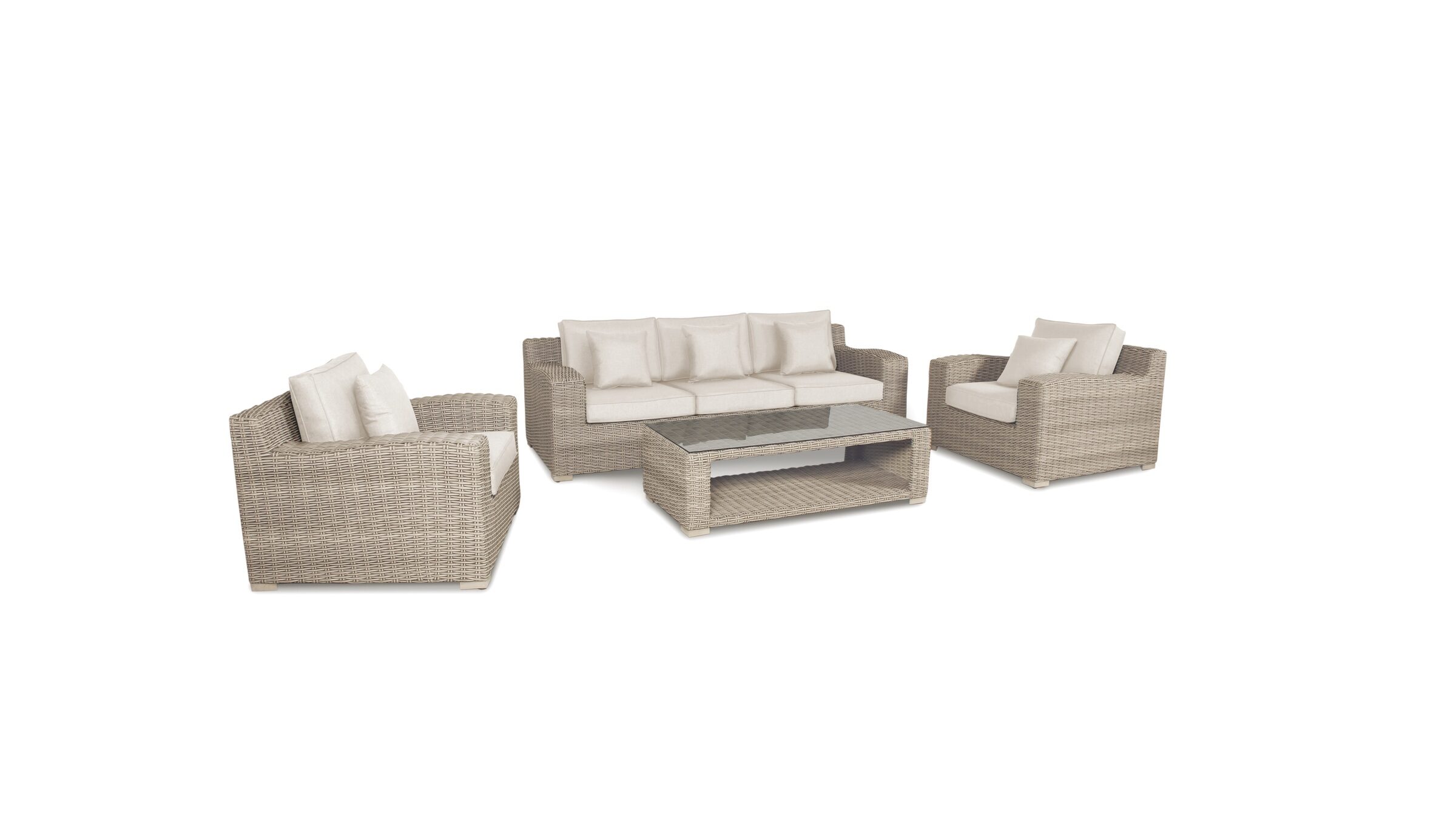 Palma Luxe 3 Seat Set Oyster