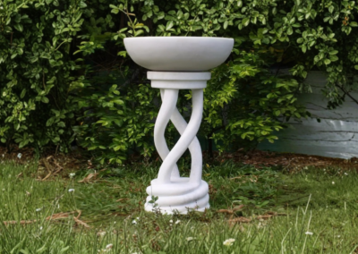 Enigma Spiral Bird Bath