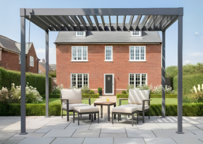 Nova Luna Freestanding Metal Pergola 4m x 3m