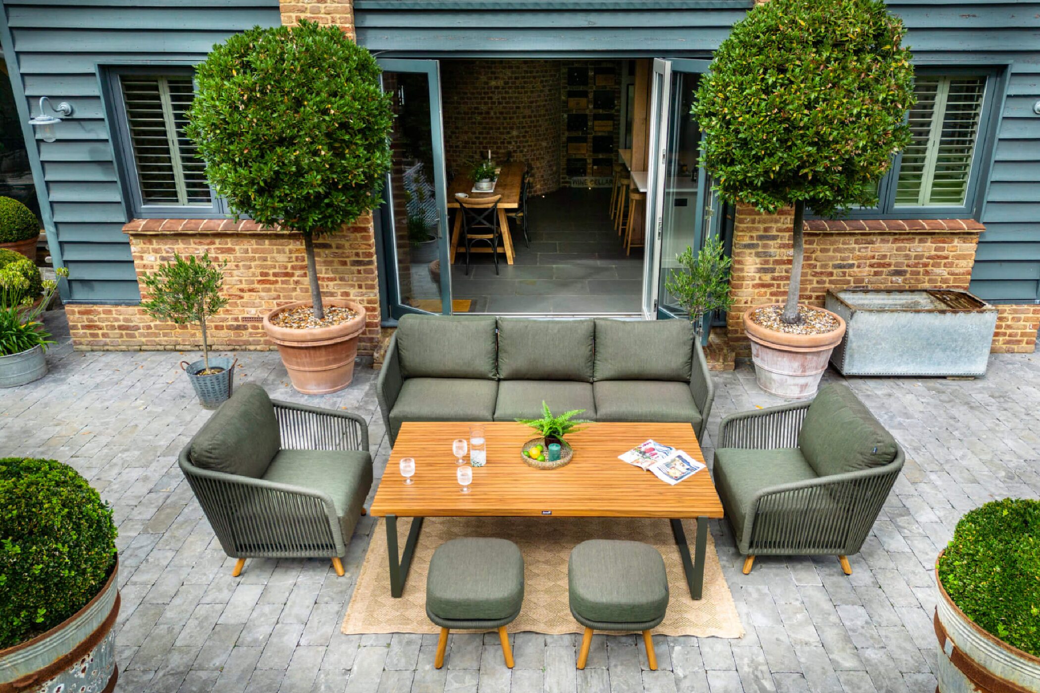 Hartman Eden Seat Lounge Set – Moss Jupiter Rope