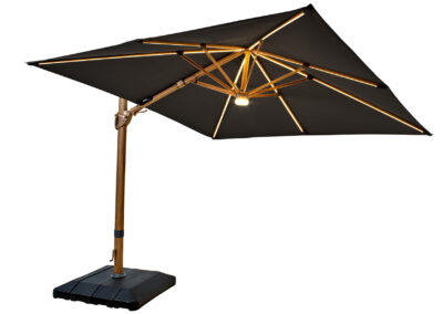 Hartman Seychelles 3m Square Cantilever Parasol with Bluetooth Speaker
