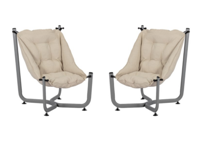 Quest Bliss High Back Chair - Cream (Pair)