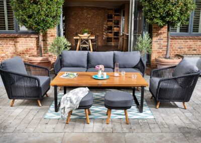 Hartman Eden 3 Seat Lounge Set – Black Noir & Carbon