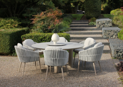 4 Seasons Outdoor Eva 6 Seat Round Dining Set