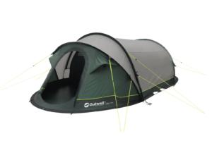 Studio Imagee of Outwell Nexion 3 Forest Tent front side view, door open