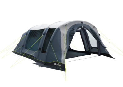 Studio Image of Outwell Sacramento 6 Air Tent - front side view with door open