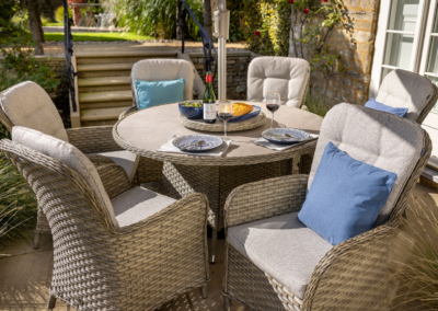 Hartman Eton 6 Seat Round Dining Set - Beech Weave