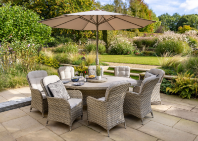 Hartman Eton 8 Seat Elliptical Dining Set