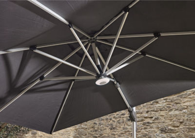 Bramblecrest Cantilever Parasol LED Light & Bluetooth Speaker