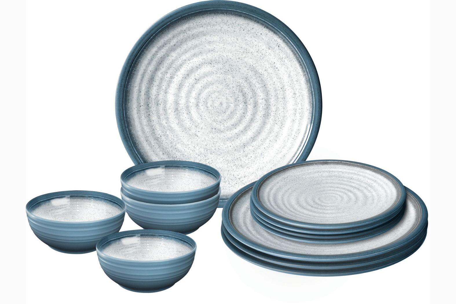 BRUNNER Melamine Servies Set Kosmisch - 16 Delig Antislip