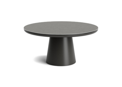 Life Algarve 150cm Round Table & 6 Milano Adjustable Dining Chairs in Lava