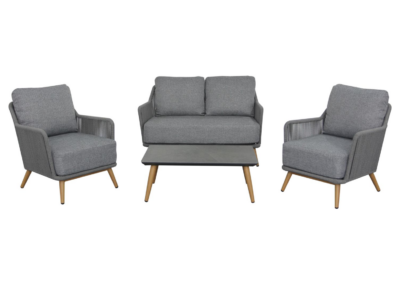 Bramblecrest Como 2 Seat Sofa Set -Anthracite