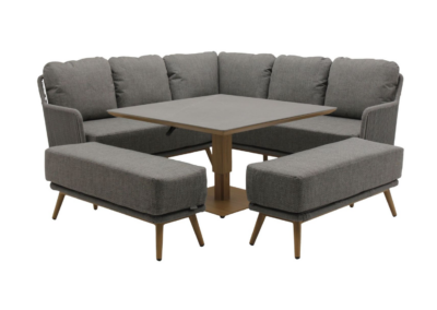 Bramblecrest Como Square Sofa with Piston Adjustable Table