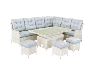 Norfolk Outdoor Living Wickhampton Grey Rattan Large Corner Set