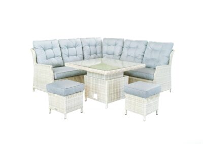 Norfolk Outdoor Living Wickhampton Grey Rattan Mini Corner Set