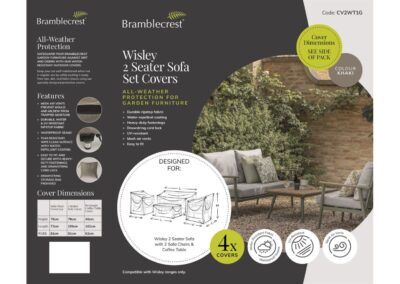 Bramblecrest Wisley 2 Seater Sofa Set Covers