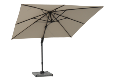 Bramblecrest 2.7m Lichfield Stone Square Cantilever Parasol with Base