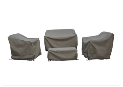 Bramblecrest Prague 2 Seat Sofa Chairs & Coffee Table Set Cover