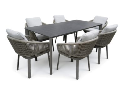 NOL Norfolk Outdoor Living Twyford 6 Seat Dining Set - 70448