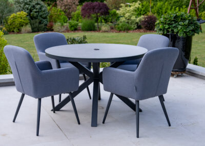 Norfolk Outdoor Living Ashill 4 Seater Round Dining Set