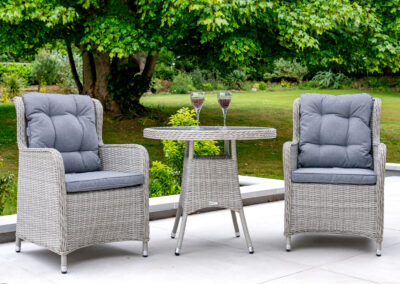 Norfolk Outdoor Living Wickhampton Grey Rattan Bistro Set