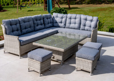 Norfolk Outdoor Living Wickhampton Grey Rattan Large Corner Set