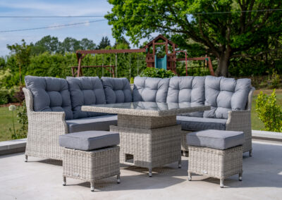 Norfolk Outdoor Living Wickhampton Grey Rattan Large Corner Set