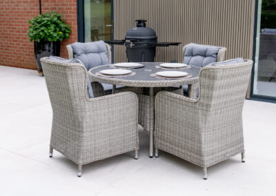 Norfolk Outdoor Living Wickhampton Rattan 4 Seater Dining Set