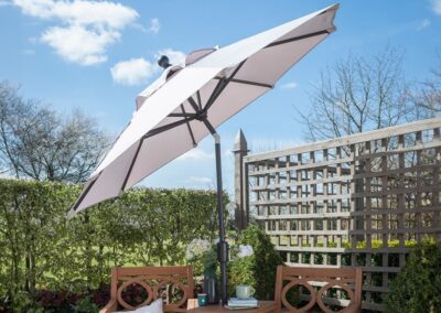 Elizabeth 2.2m Round Crank & Tilt Parasol