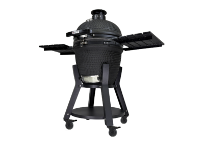 Norfolk Outdoor Living (NOL) Emperor Kamado Grill Studio Image - side view bottom up sides up and lid closed
