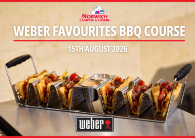 Weber BBQ Course Summer Favourite Menu 15th August 2026
