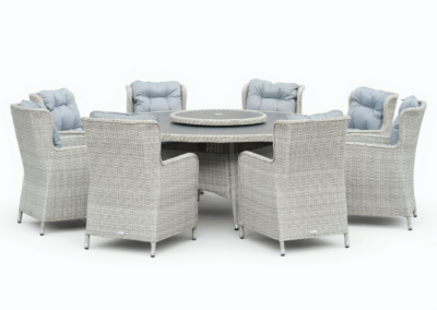 NOL Wickhampton 8 Seat Rattan Round Dining Set