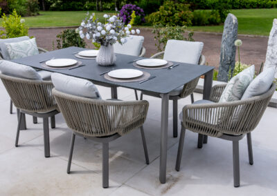 Norfolk Outdoor Living Twyford 6 Seater Rectangle Dining Set Hero image