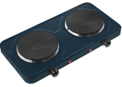 Quest Low-Wattage Double Hot Plate - Slate