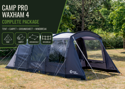 Camp Pro Waxham 4 Poled Tent Complete Package