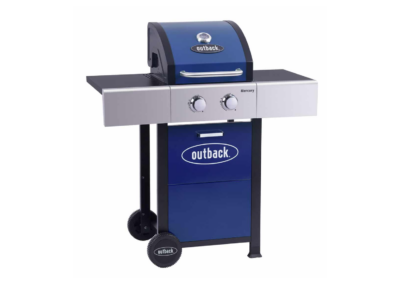 Outback Mercury 2 Burner Gas BBQ - Blue