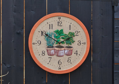 Smart Garden 12in Herbs Wall Clock