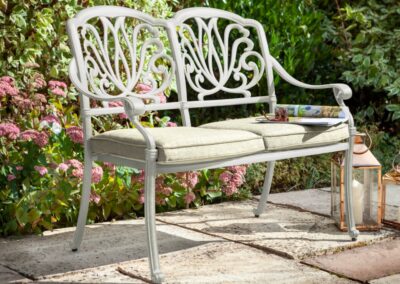 Hartman Amalfi 2 Seat Bench in Maize / Wheatgrass