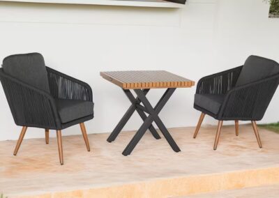 Hartman Eden Bistro Set Noir