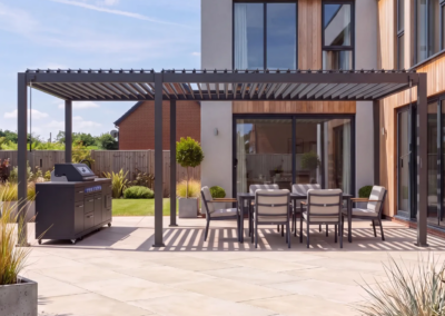Nova Titan 6m x 3m 2+4 Freestanding Aluminium Pergola – Grey