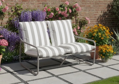 Kettler Cloud Relaxer 2 Seat Sofa in Pebble Stone